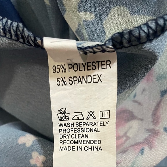 Women's 3/4 Sleeve Floral Kimono Cardigan, Sheer Loose Shawl Chiffon Cover-Up - Picture 9 of 10